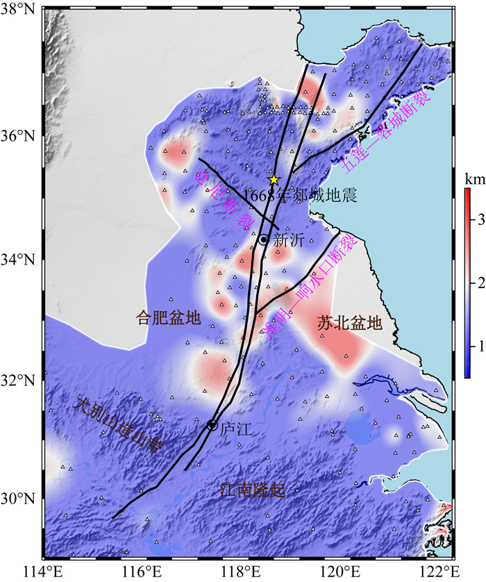Crustal thickness and Poisson's ratio beneath the middle