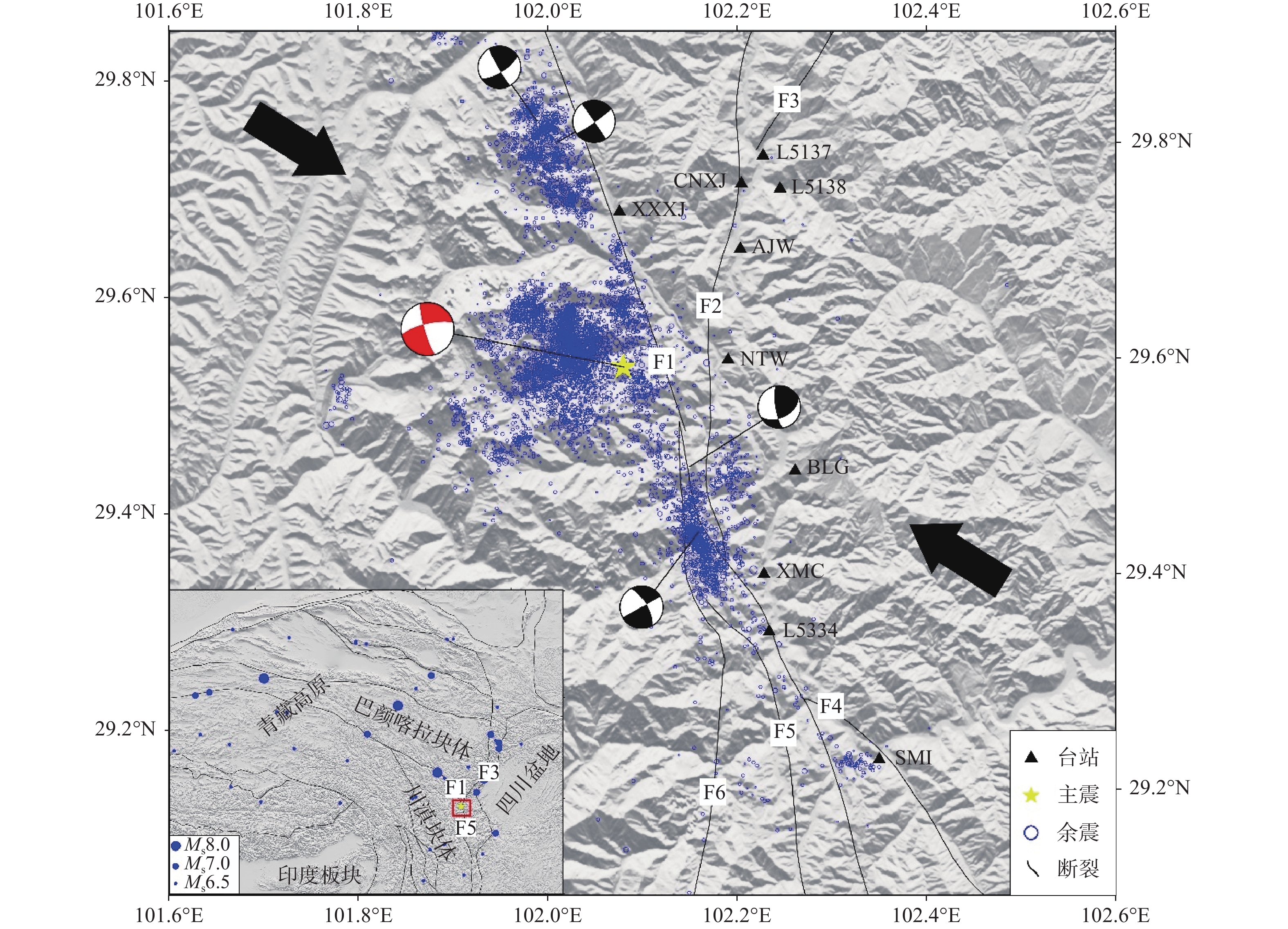 2022年四川泸定<i>M</i><sub>s</sub>6.8地震震源区横波分裂变化特征