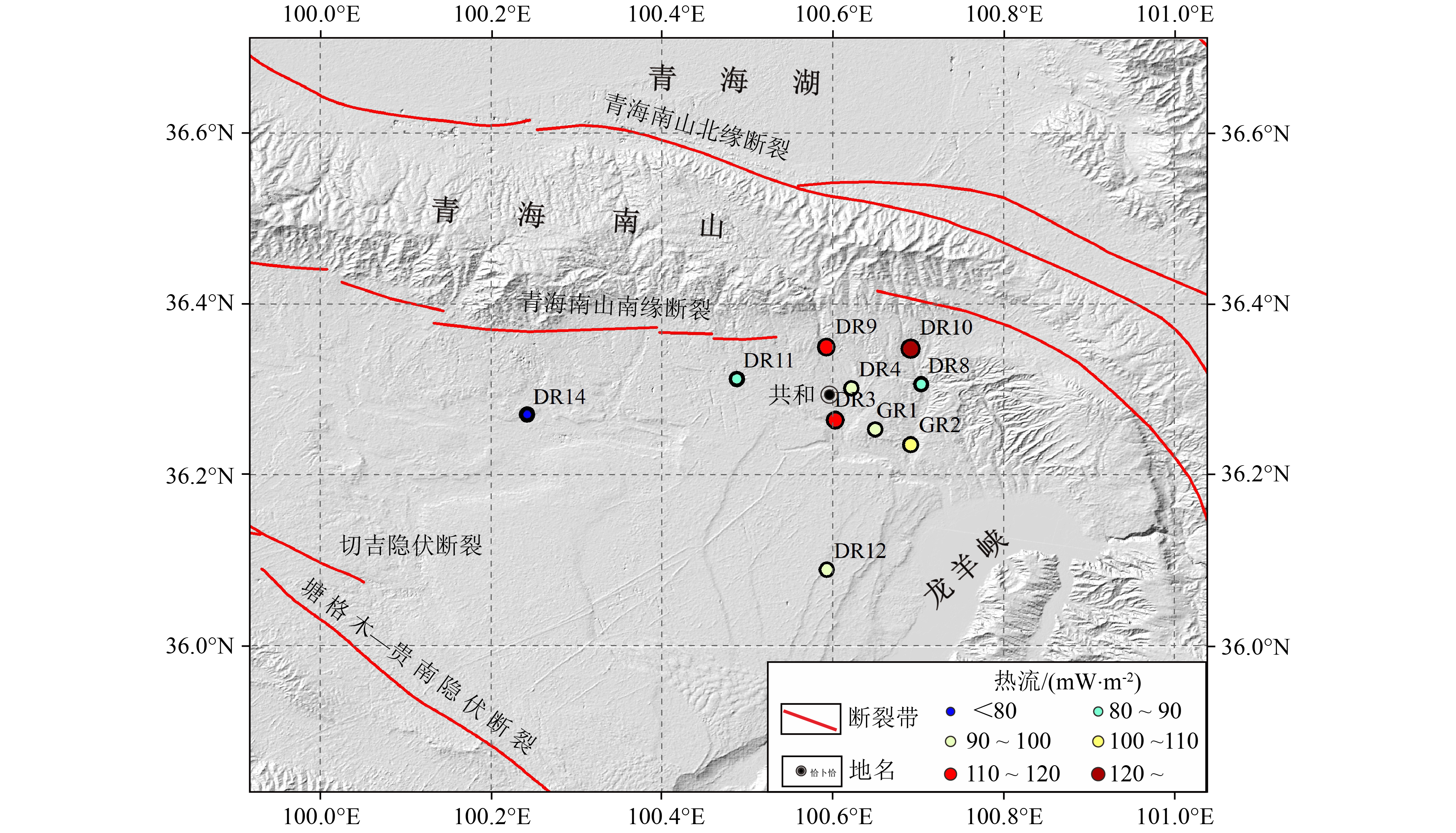 Characteristics of the present-day heat flow in the northeastern