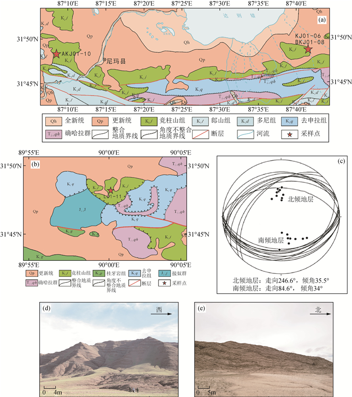 青藏高原拉萨块体北缘晚白垩世竟柱山组红层古地磁学研究及其构造意义