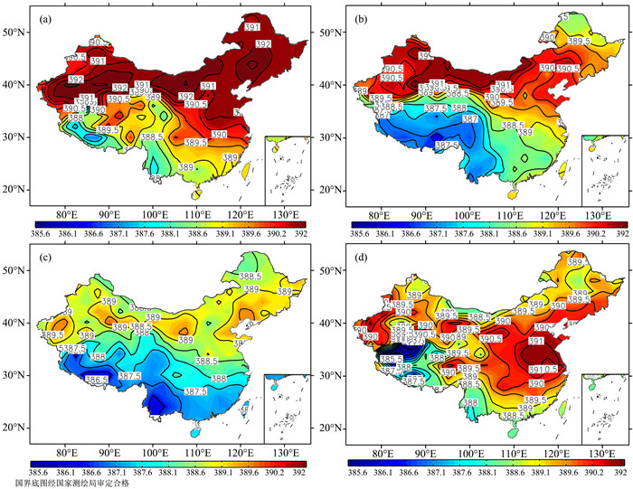 Temporal and spatial heterogeneous distribution of tropospheric CO 2 ...