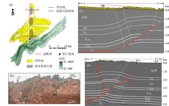 Foreland deformation pattern of the southern Longmen Shan in Late ...