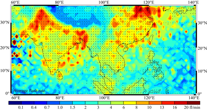 The temporal and spatial distribution of thunderstorms in Asia Monsoon ...