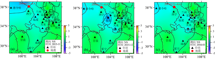 Temporal-spatial distribution of apparent resistivity before and after ...