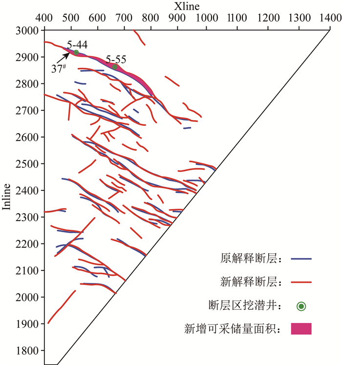 Fault identification method of attribute fusion based on seismic