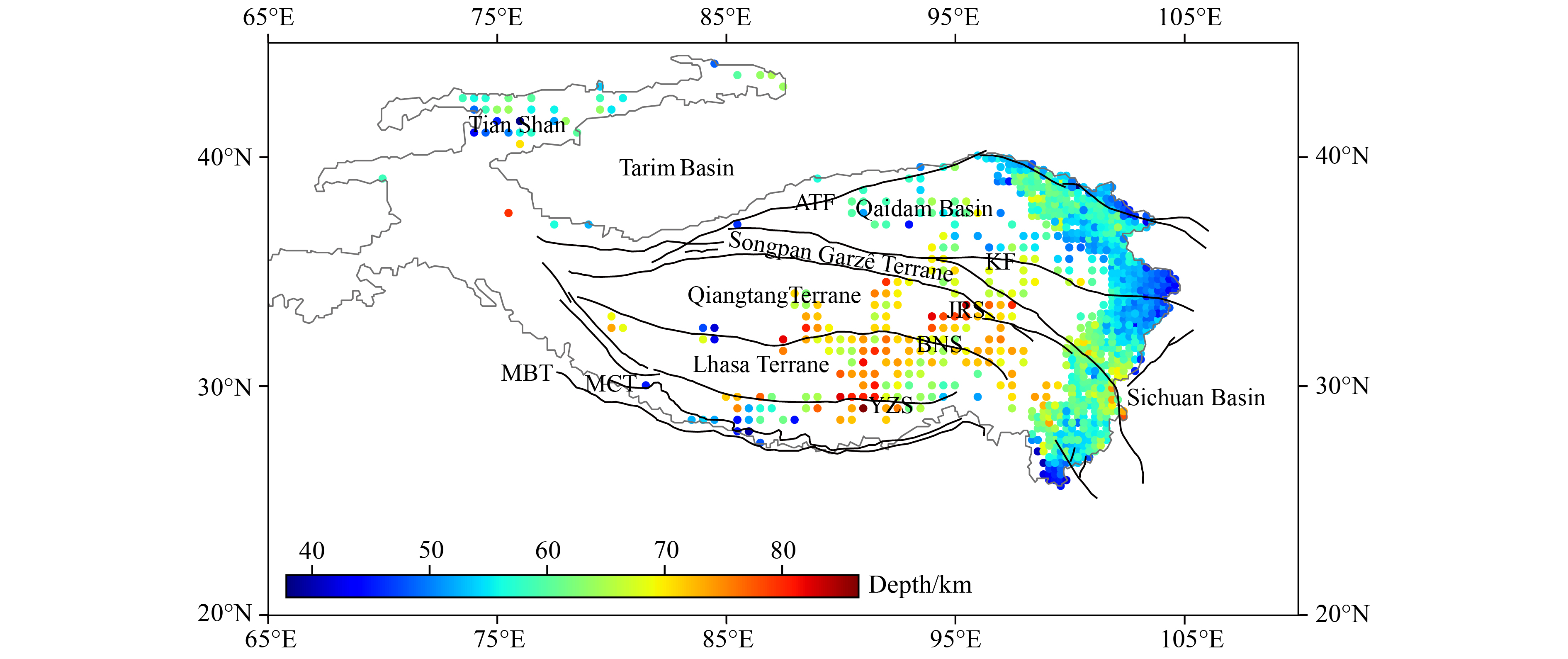 Moho fold structure of the Tibetan Plateau based on GOCO06s static ...